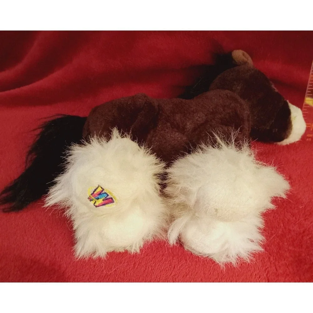 Ganz Webkinz Clydesdale Horse Stuffed Animal Plush Toy / NO CODE